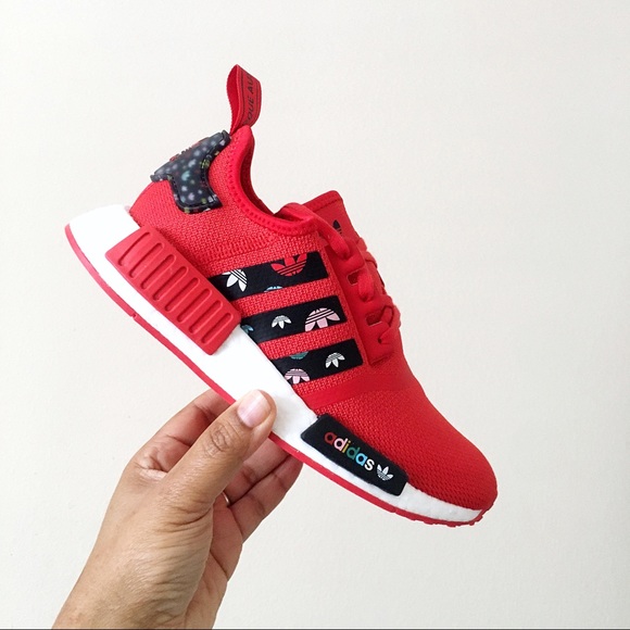 Adidas NMD R1 Mini Trefoil Print - Picture 2 of 8